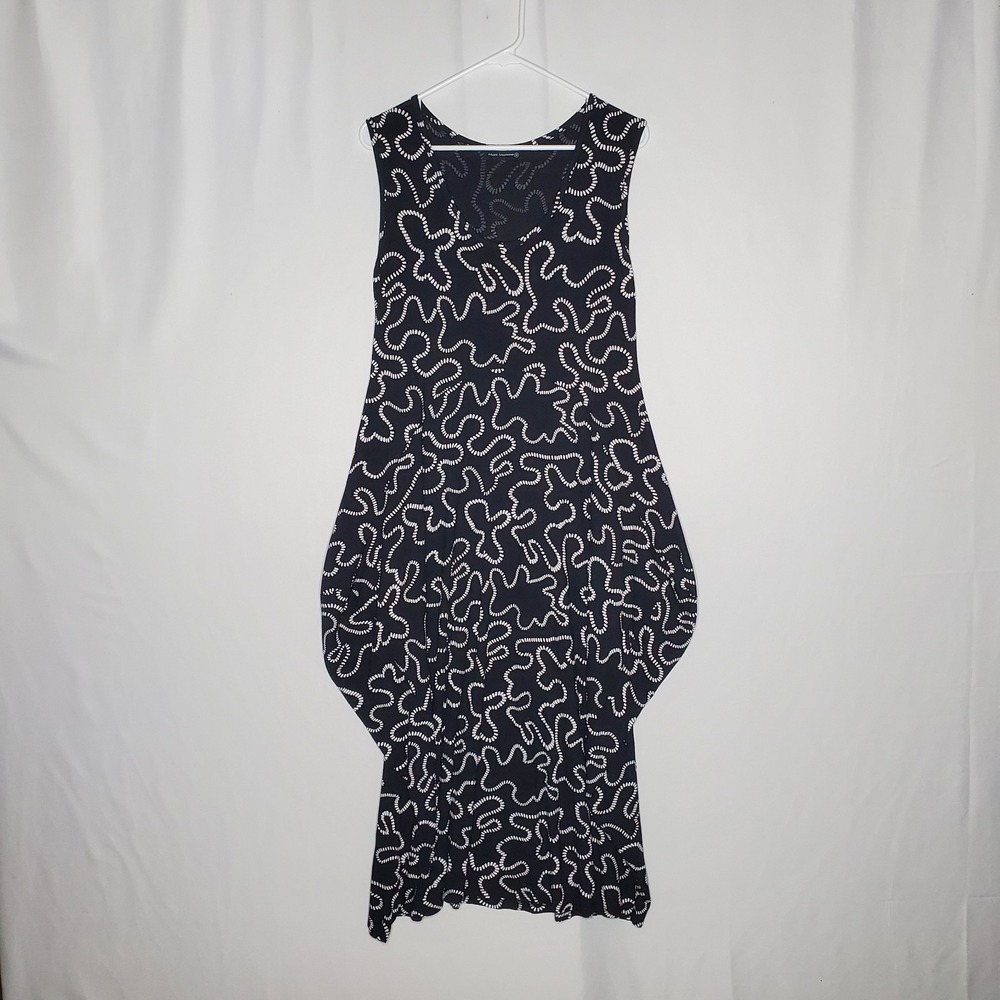 Matti Mamane Sleeveless Dress Medium Blouson Lagenlook Parachute Artsy Abstract